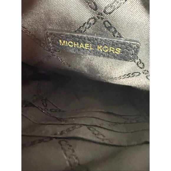 Rare MICHAEL Michael Kors Jet Set Charm Chain Phone Crossbody Black Leather - Picture 9 of 11